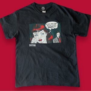 THRASHER Pop Art Graphic T-Shirt Tee Limited Retro Skater SK8 Punk Streetwear